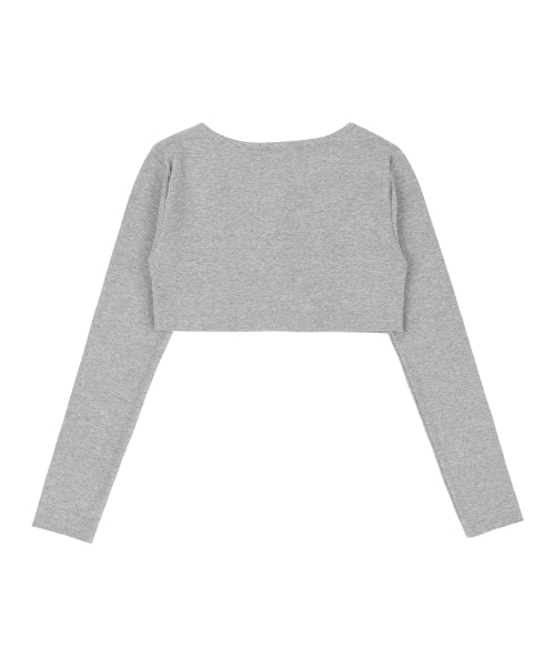 [𝐅𝐚𝐧𝐜𝐲 𝐜𝐥𝐮𝐛©] SLOPE BOLERO CARDIGAN (3 color)