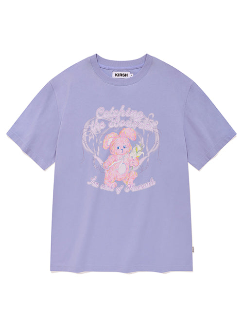 [KIRSH®] WITTY BUNNY BOUQUET GIRL T-SHIRT (2 color)