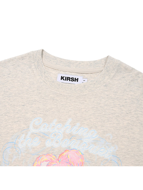 [KIRSH®] WITTY BUNNY BOUQUET GIRL T-SHIRT (2 color)