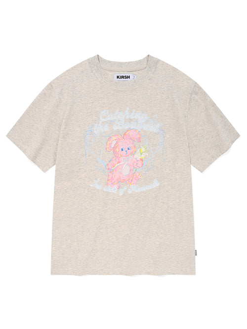 [KIRSH®] WITTY BUNNY BOUQUET GIRL T-SHIRT (2 color)