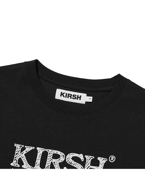 [KIRSH®] UNI HAND DRAWING LOGO WORDING T-SHIRT (2 color)