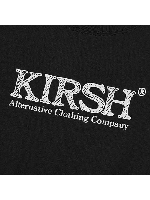 [KIRSH®] UNI HAND DRAWING LOGO WORDING T-SHIRT (2 color)