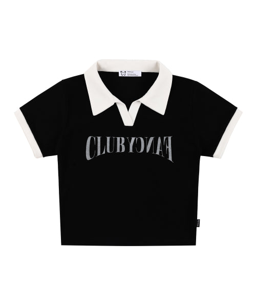 [𝐅𝐚𝐧𝐜𝐲 𝐜𝐥𝐮𝐛©] BLOCK V-NECK COLLAR JERSEY