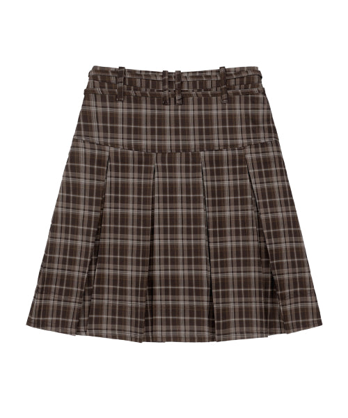 [𝐅𝐚𝐧𝐜𝐲 𝐜𝐥𝐮𝐛©] FORMAL BUTTON PLEATED MIDI SKIRT (3 color)