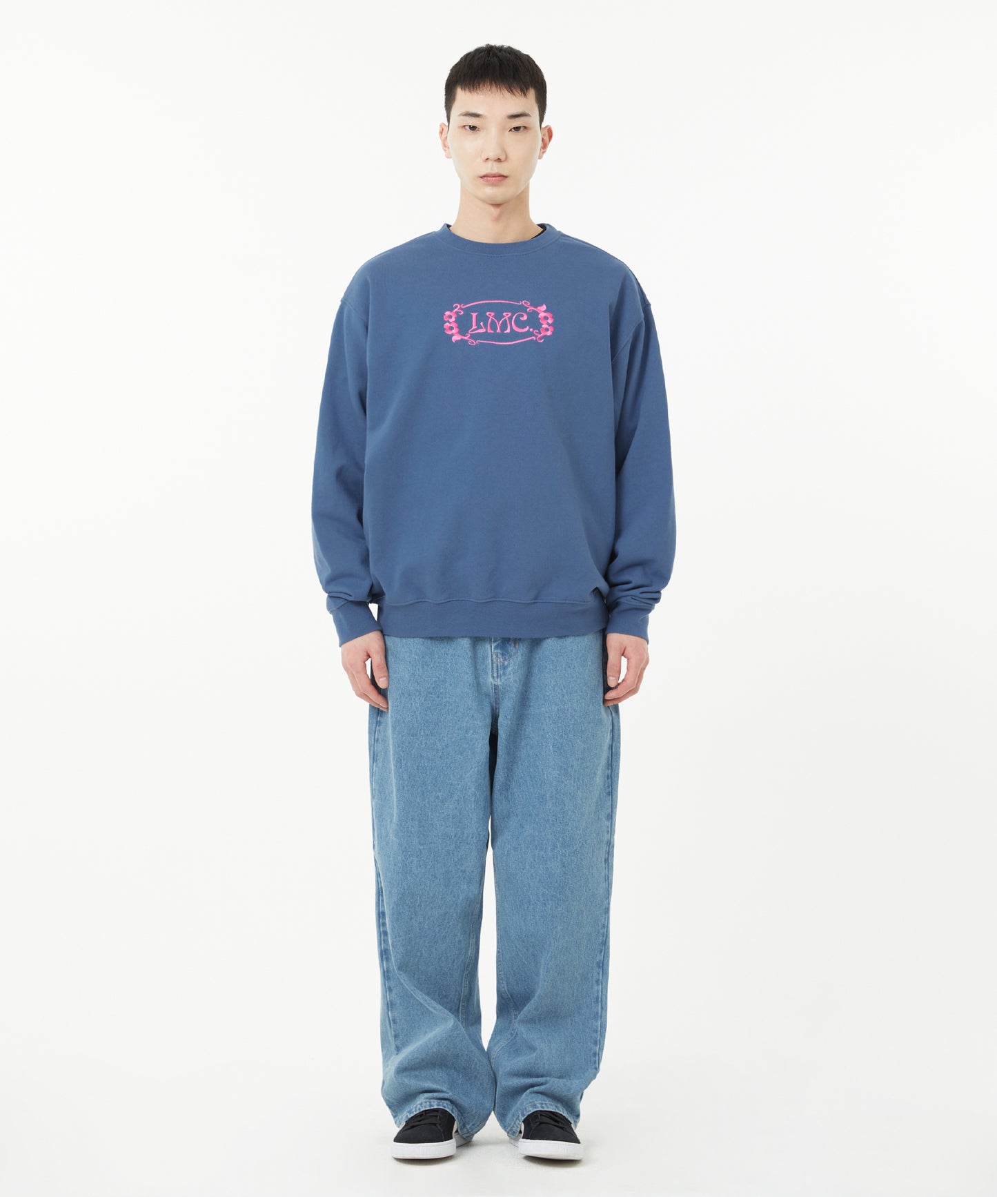 [LMC.] FLOWER OVAL SWEATSHIRT (2 color)