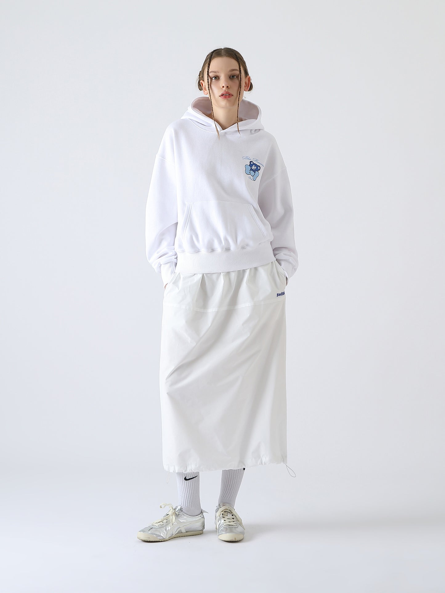 [BadBlue®] Ribbon BadBear Crop Hoodie