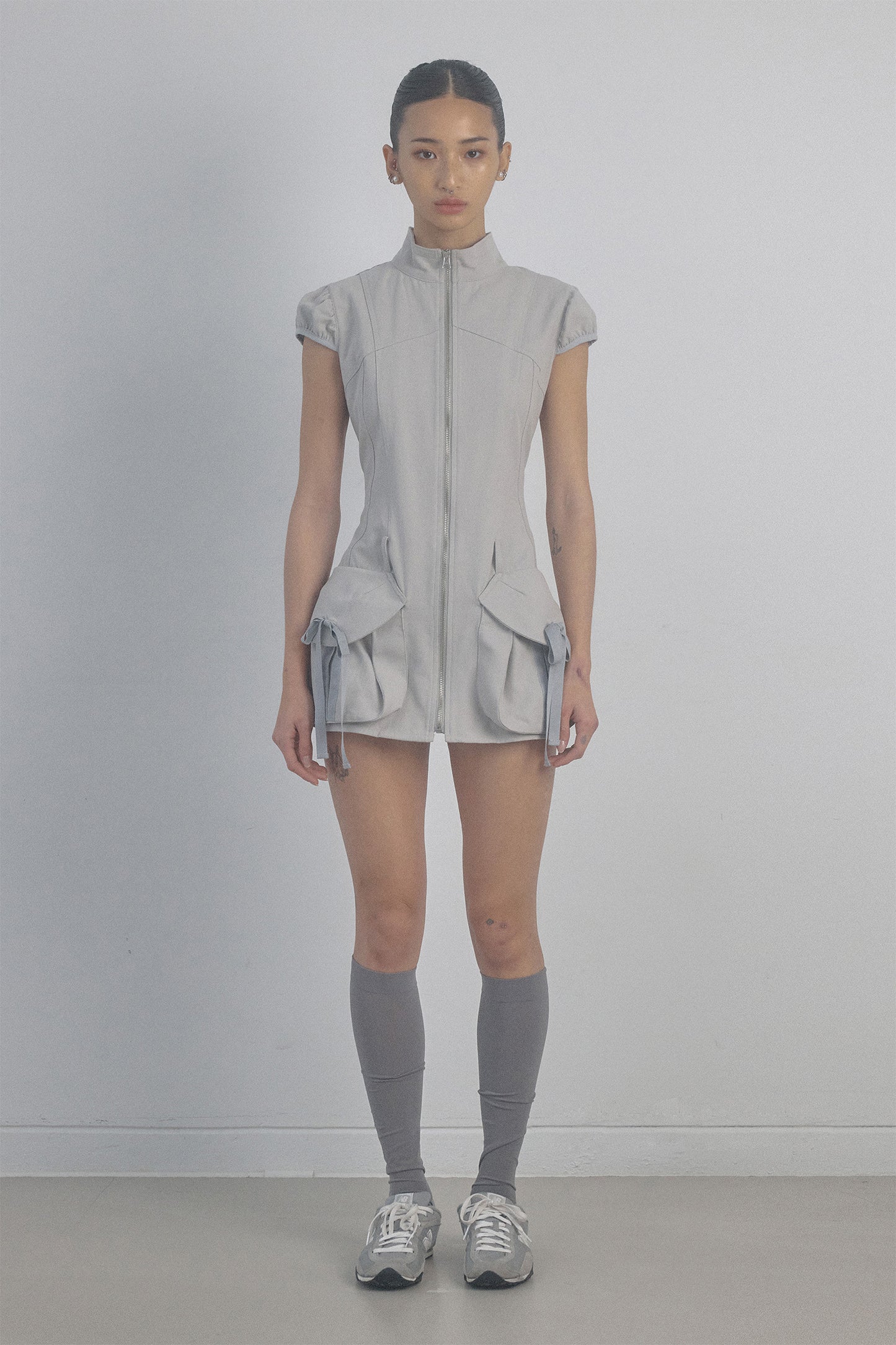 [SCULPTOR®] Cargo Zip-Up Dress (2 color)