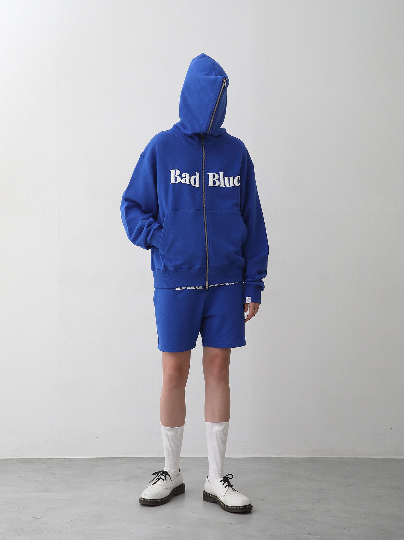 [BadBlue®] Logo Pull Zip Hoodie (2 color)