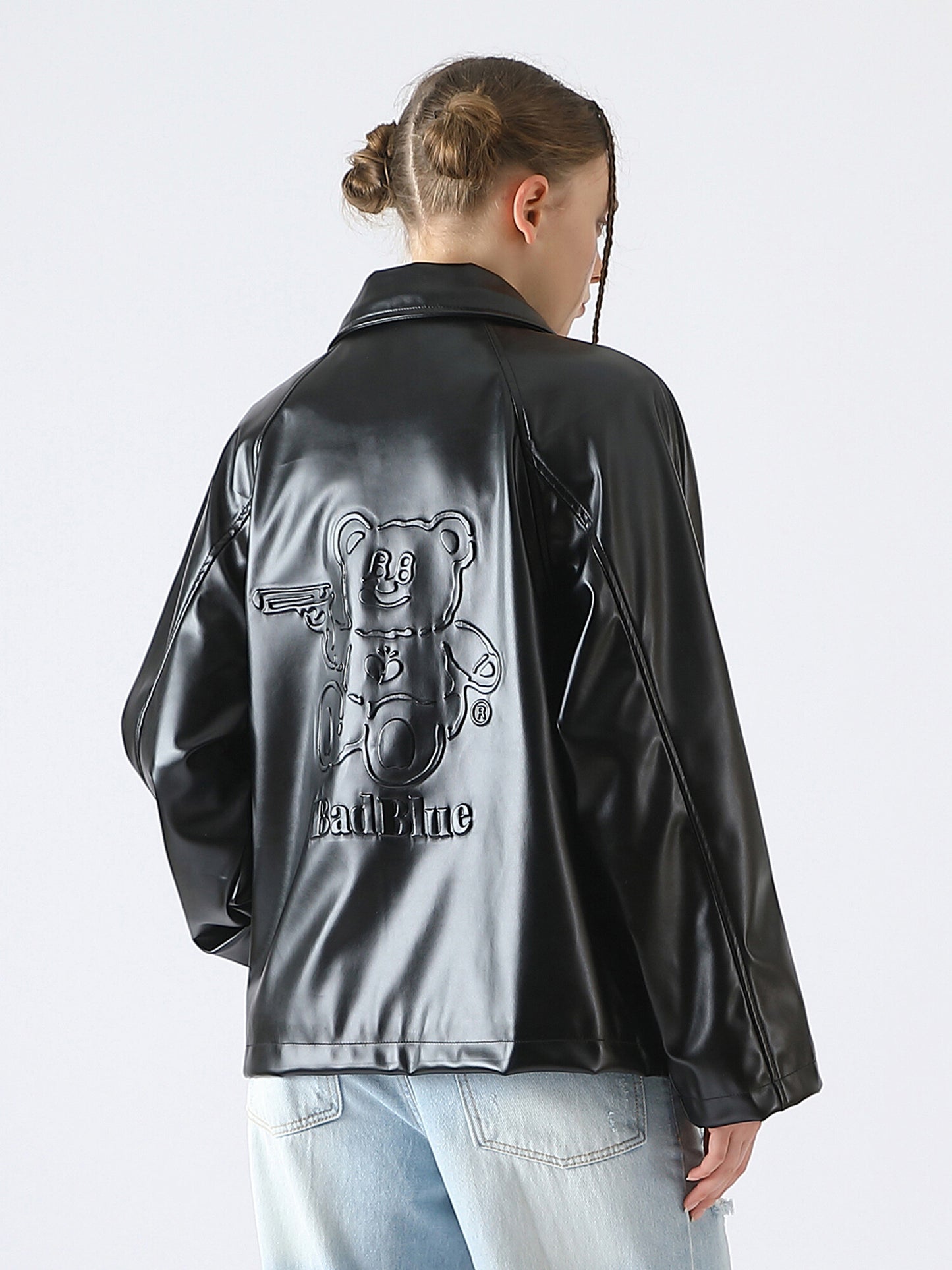 [BadBlue®]  BadBear Vegan Leather Jacket