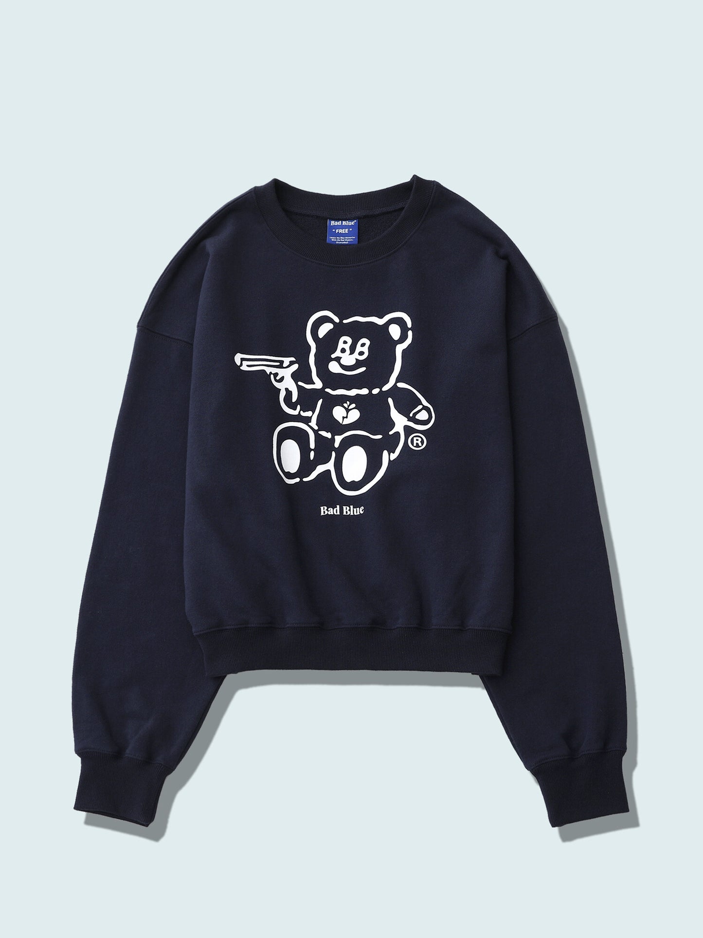 [BadBlue®] BadBear Crop Sweatshirt