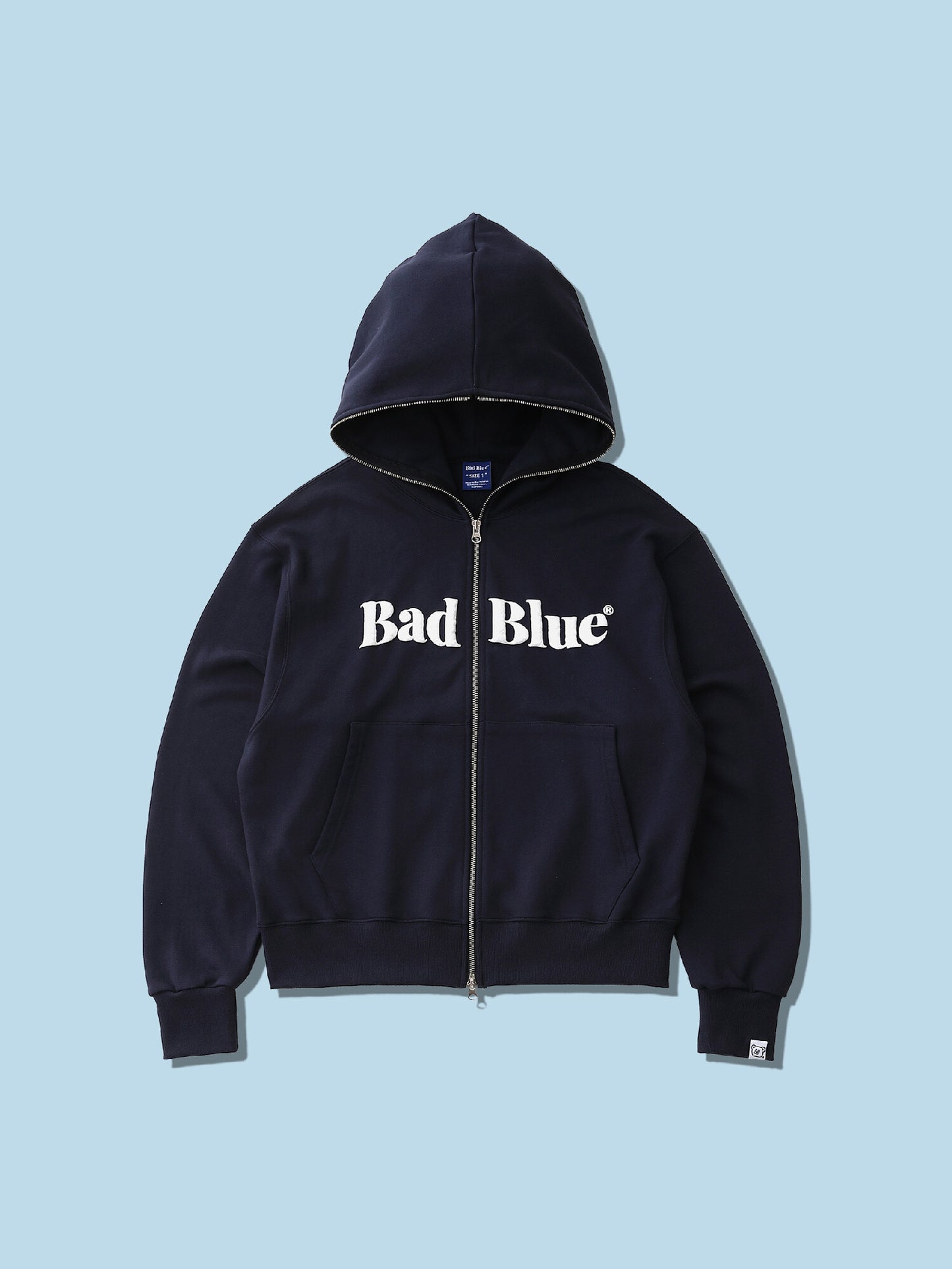 [BadBlue®] Logo Pull Zip Hoodie (2 color)