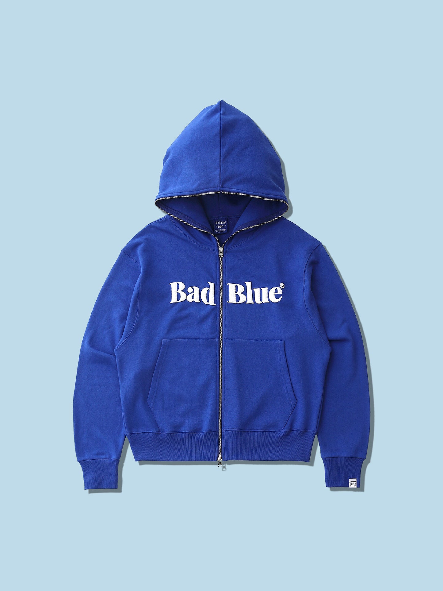 [BadBlue®] Logo Pull Zip Hoodie (2 color)