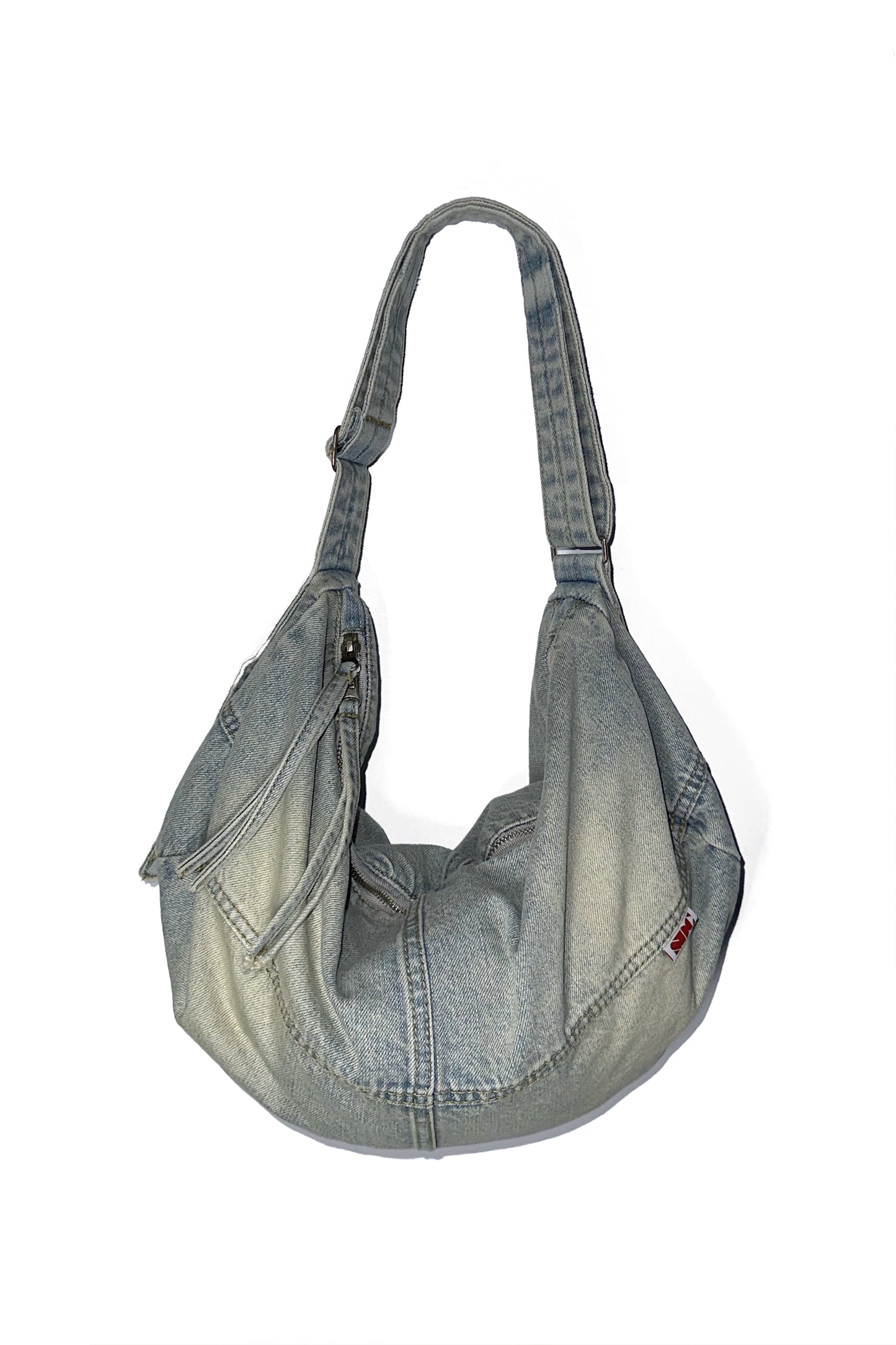 [SCULPTOR®] Washed Denim Duffle Bag (2 color)