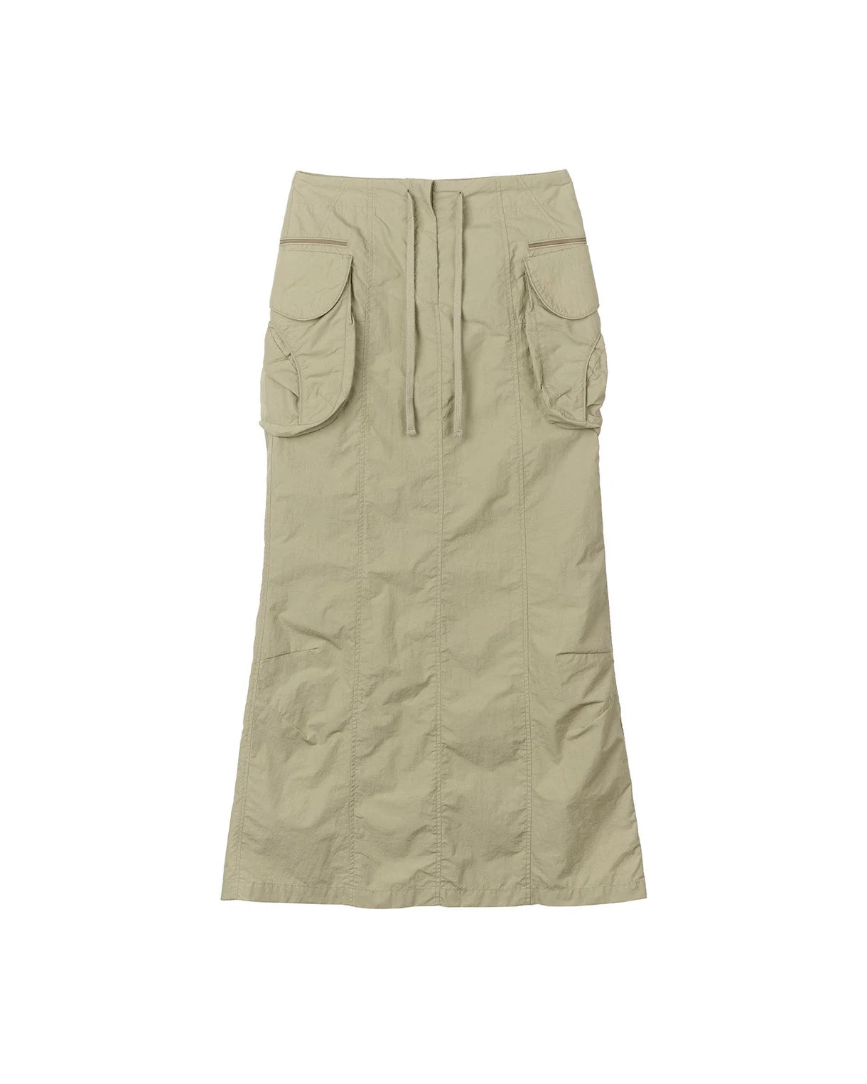 [SCULPTOR®] Parachute Cargo Maxi Skirt (2 color)