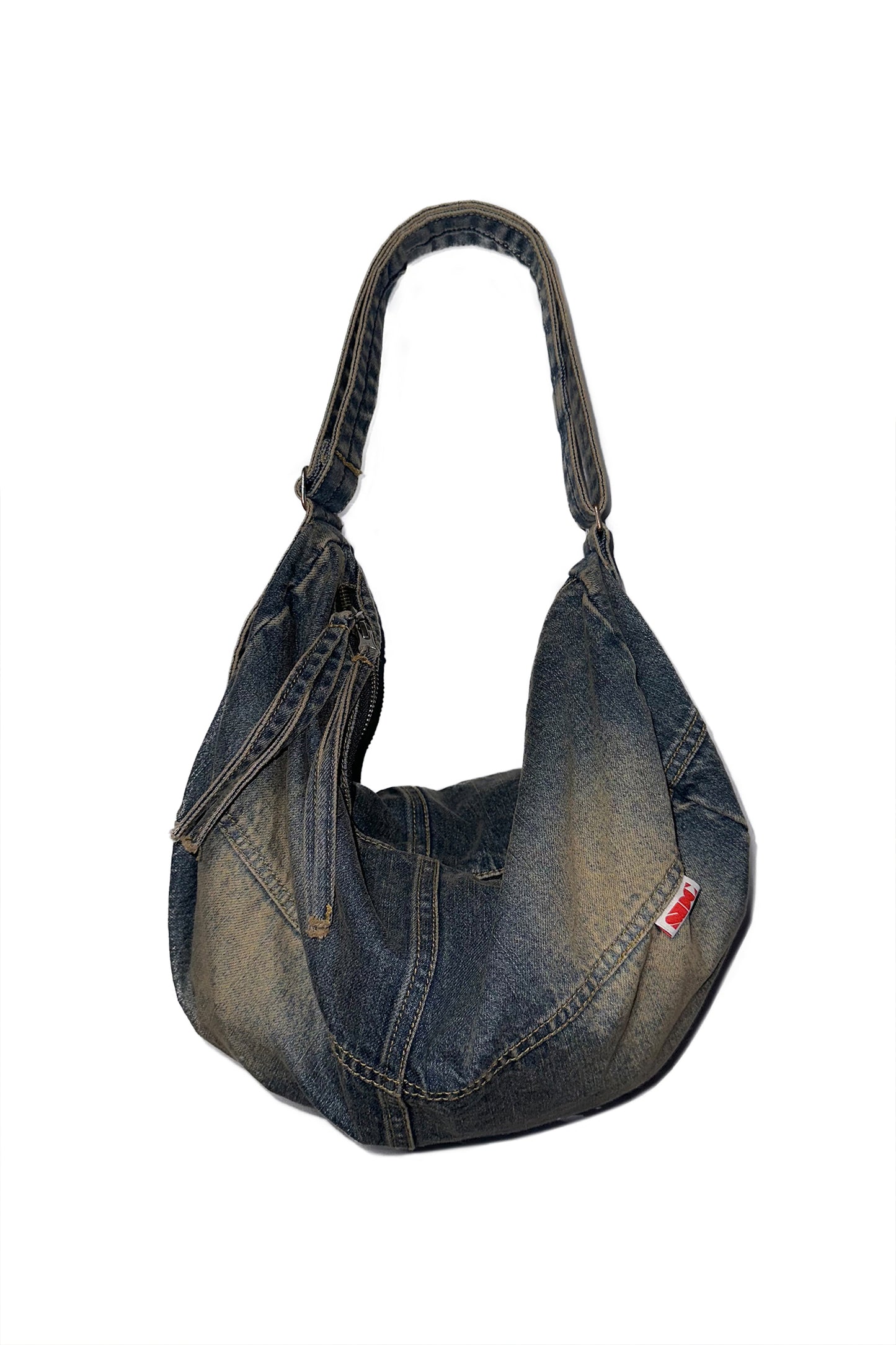 [SCULPTOR®] Washed Denim Duffle Bag (2 color)