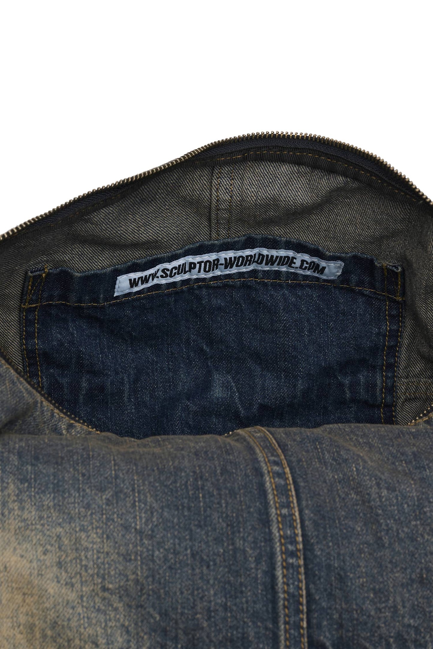 [SCULPTOR®] Washed Denim Duffle Bag (2 color)